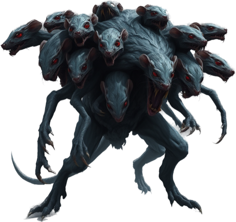 Ash Rat Swarm, a beast of the Necropolis.