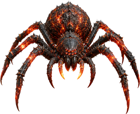 Emberback Spider, a beast of the Plague Field.